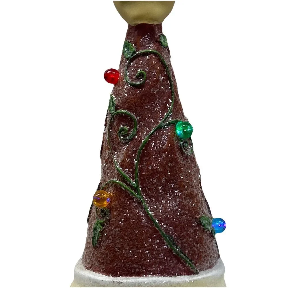 Vintage Lighted Santa‎ Clause Gnome - Tested & Works